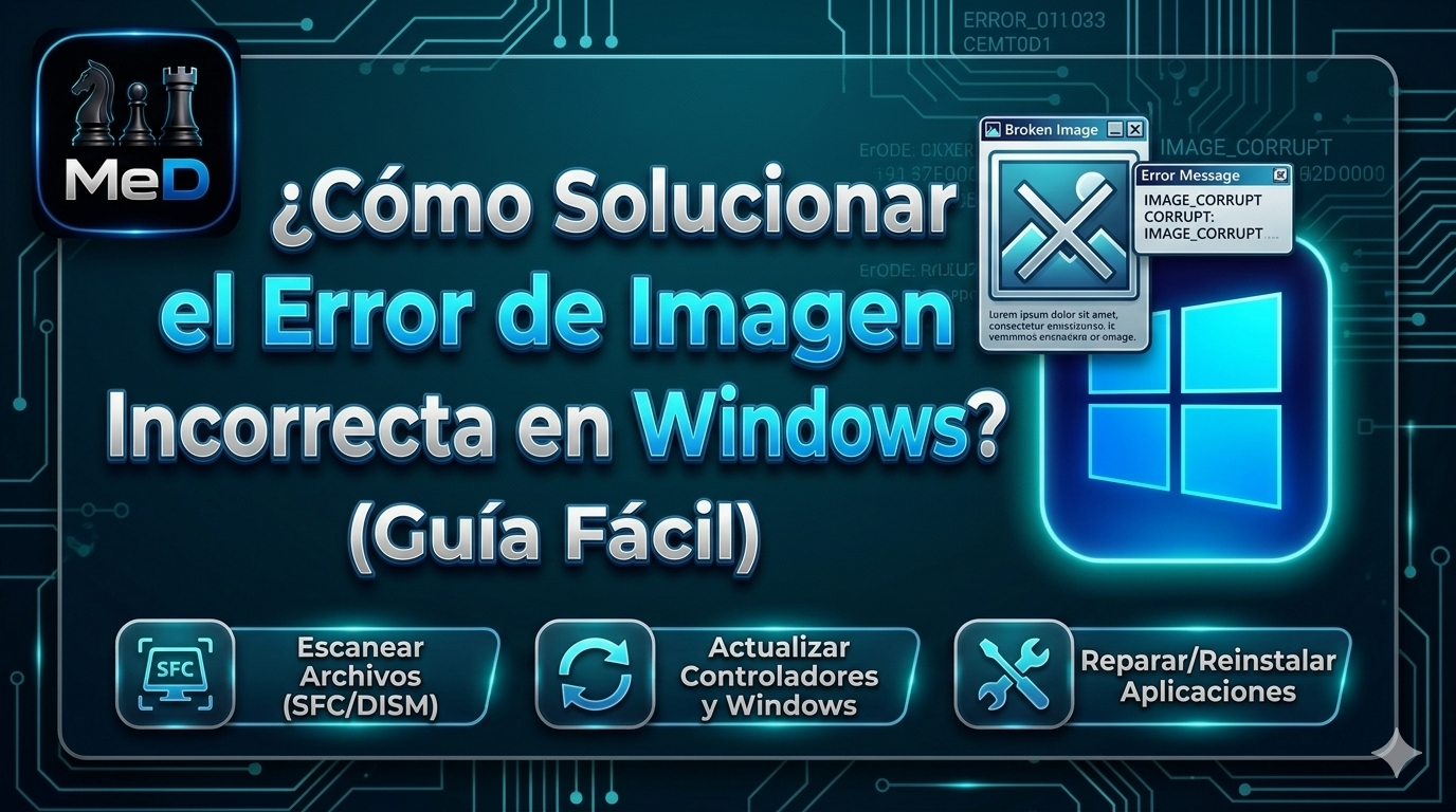 Cómo Solucionar el Error de Imagen Incorrecta en Windows (Guía Fácil)